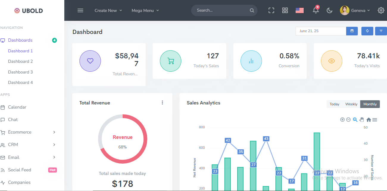 Website With Admin Panel Design & Development